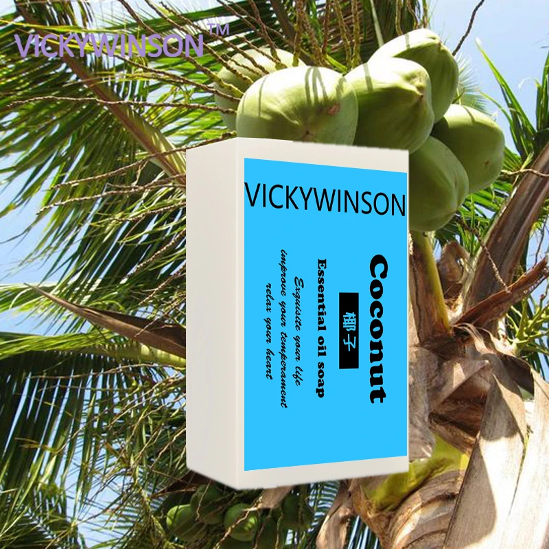 100% натуральное кокосовое молоко VICKYWINSON Herb фруктовое масло мыло ручной работы