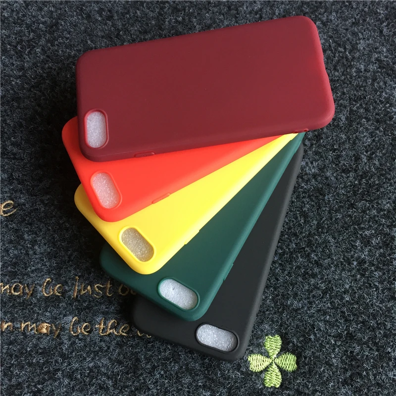 Чехол для Телефона iPhone 5 5S SE 6 6s 7 plus 8 X Xs Xr Max мягкий Tpu Модный чехол конфетного цвета