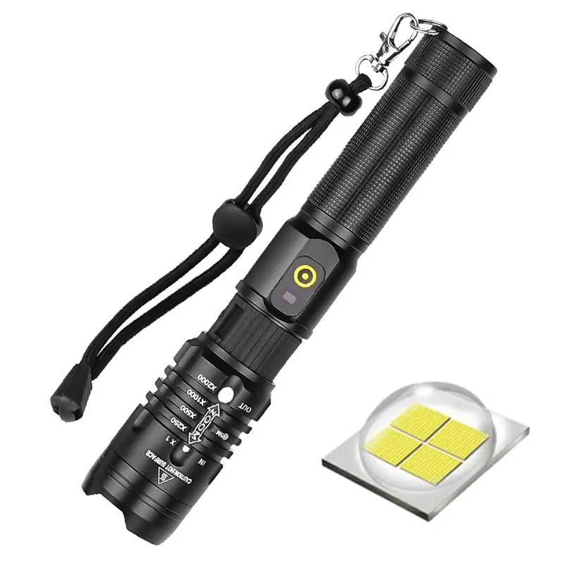 DSstyles USB зарядка светодиодный наружный затемняющий фонарик с переключателем для
