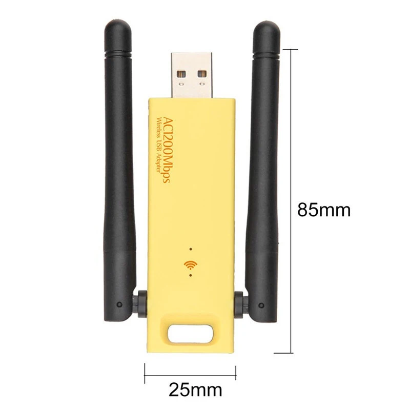 Двухдиапазонный 1200 Мбит/с беспроводной USB 3,0 Realtek RTL8812AU Wifi адаптер 2,4 г/5 ГГц сетевой карты ключ с антеннами для настольного ПК