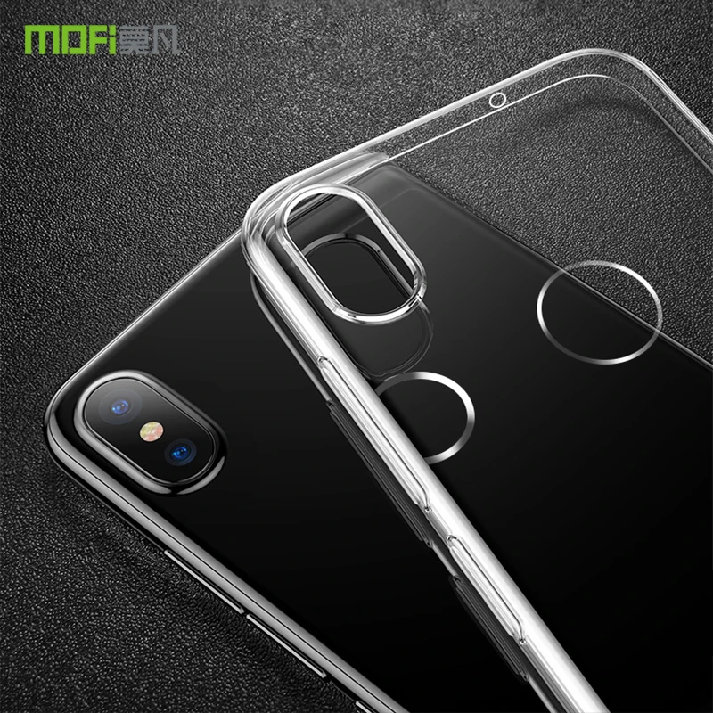 Для xiaomi mi 8 чехол MOFi для xiaomi mi 8 чехол силиконовый прозрачный мягкий TPU capas для xiaomi mi 8 задняя крышка чехол