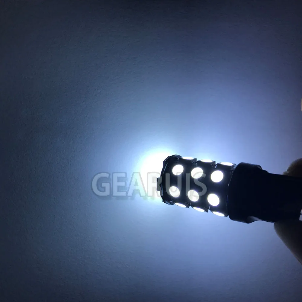 10 шт. T25 3157 3156 p27/7 Вт T20 W21W W21/5 WY21W 7440 7443 светодиодный 27 SMD 5050 автомобильный тормоз