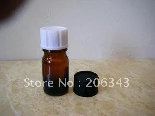 5 мл зеленая/синяя/коричневая бутылка для эфирного масла с пластиковой крышкой |