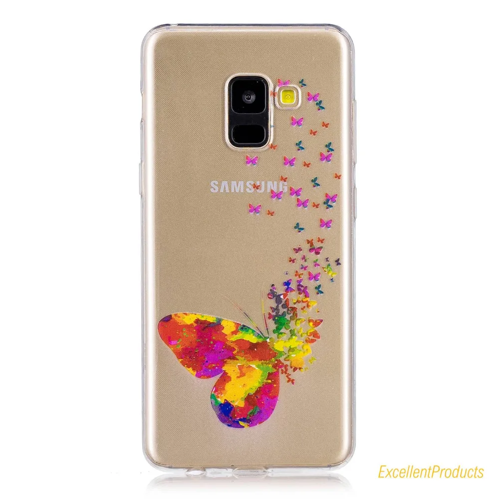 Силиконовый чехол для J4 Plus J6 A7 2018 fundas hoesje милый прекрасный пончики кошка девочка