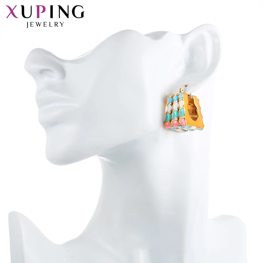 Серьги Xuping для женщин и девочек модные роскошные серьги в этническом стиле