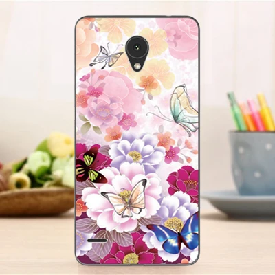 New Arrival Soft Back Fashion Case For ZTE Blade A210 Flower Tower Pattern Cover for 4.5 inch Funda |