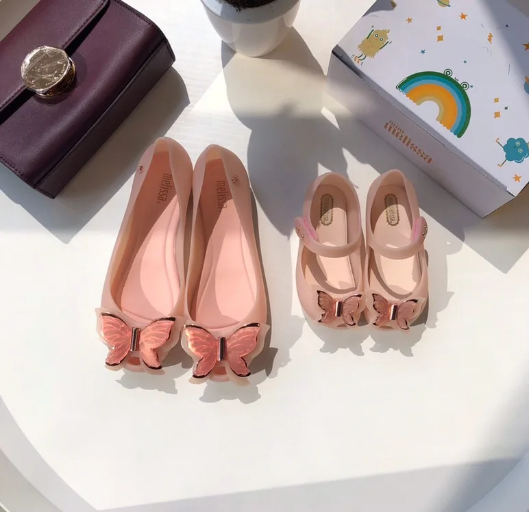 Прозрачные сандалии для девочек Melissa с объемным бантом детская