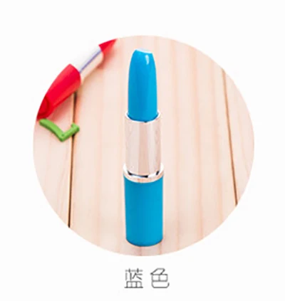 Light blue 1 шт. милые губная помада в виде шариковой ручки Офисные и Школьные принадлежности Канцтовары, шариковая ручка для офиса аксессуары Papelaria - Цвет: Light blue