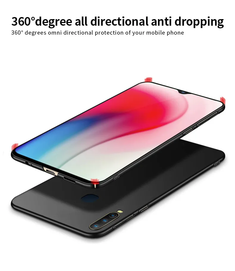 ДЛЯ Vivo Y3 Y5 Y15 2019 чехол Роскошный Матовый ПК жесткий пластиковый для телефона Y17 Y12