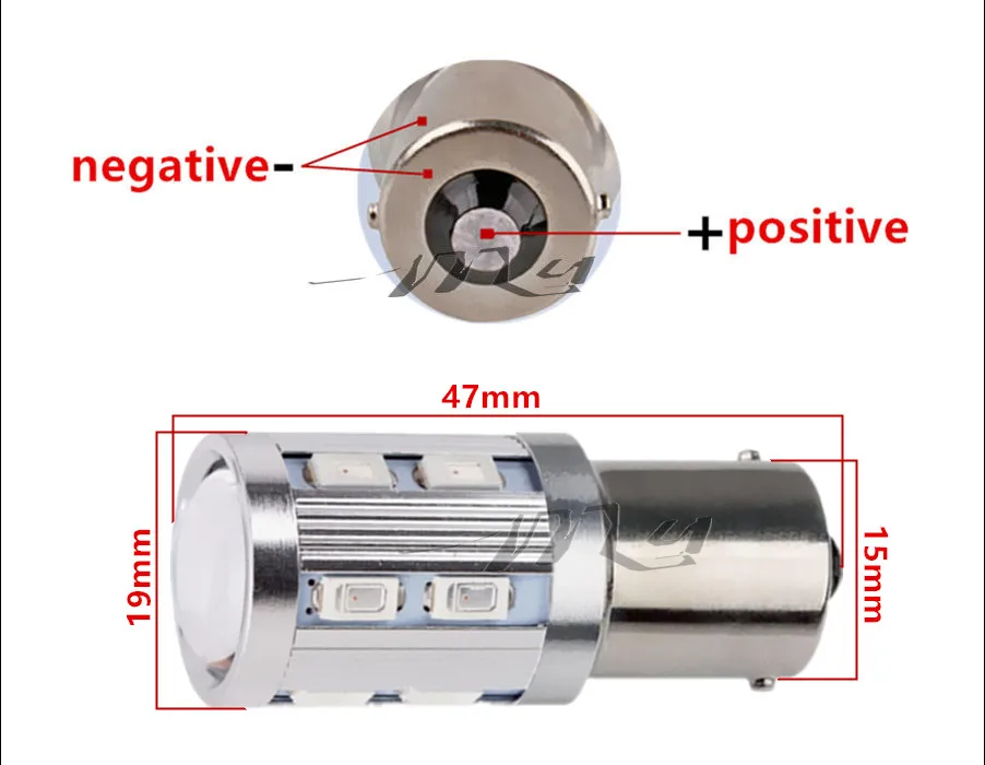 2 шт. 1156 BA15S 12 SMD Samsung 5730 Светодиодная лампа высокой мощности p21w R5W Автомобильные
