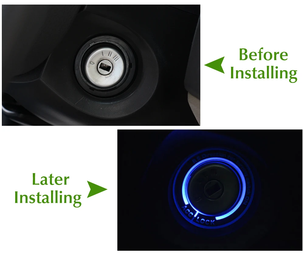 Автомобильный светильник светодиодный переключатель зажигания/кольцо