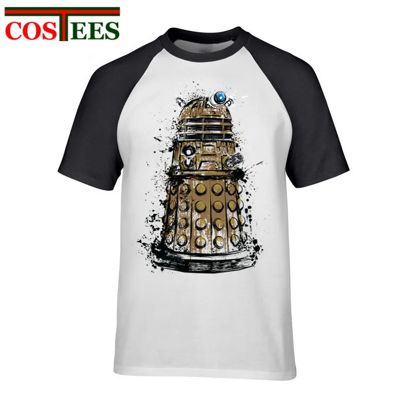 Летняя мода Забавный Доктор Кто мужские футболки короткий рукав Daleks Exterminate Доктор Кто футболки мужские футболки Прямая - Цвет: 19