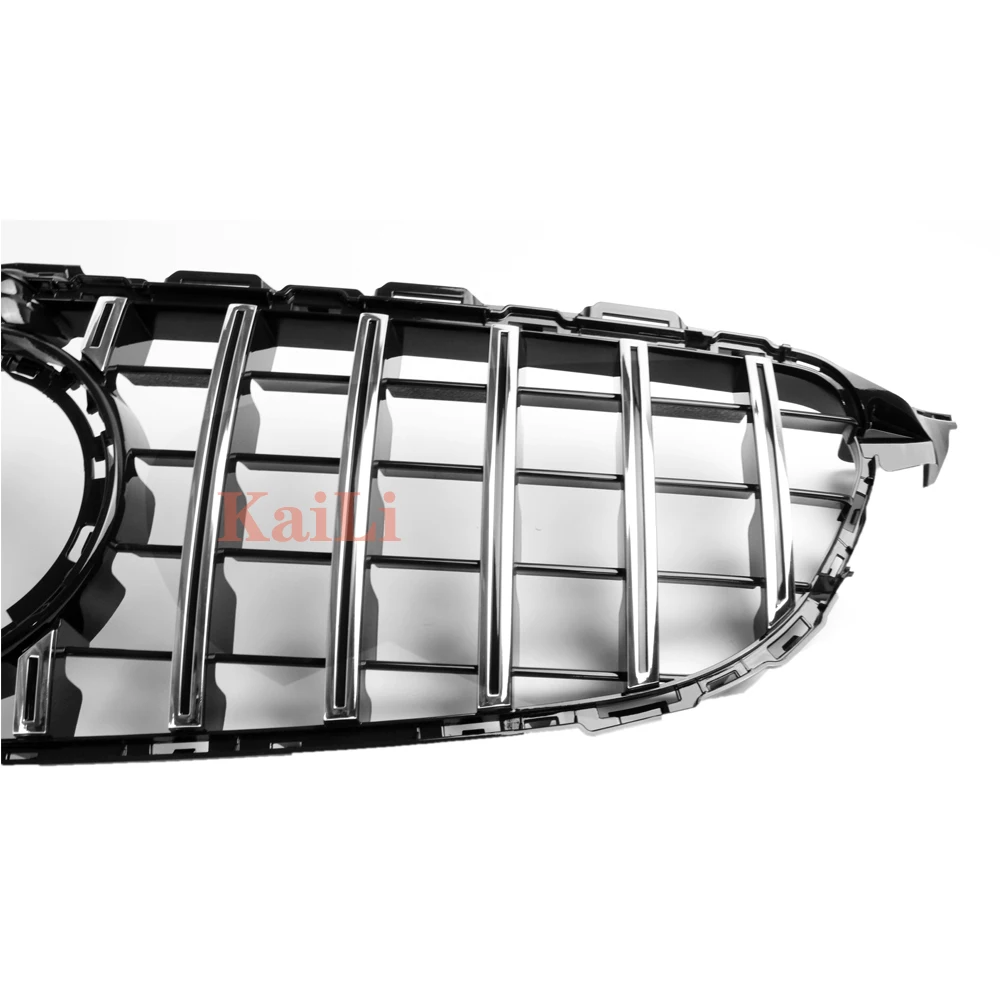 

for Mercedes-benz C Class W205 Sport Edition Front Radiator Racing Grills With Camera C180 C260 C300 2019+