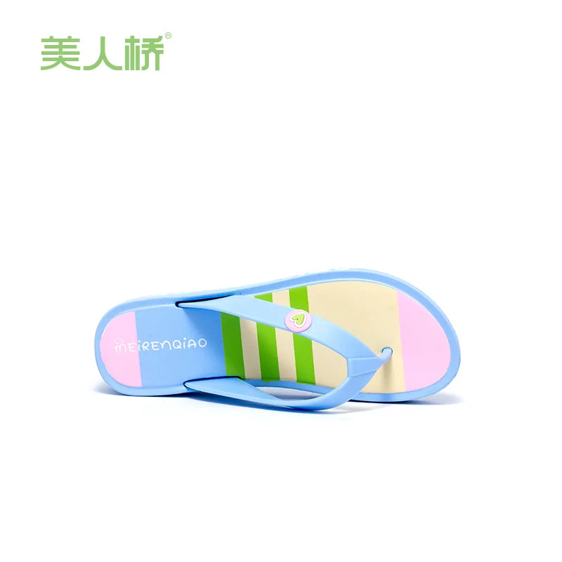 2019 ladies flip-flops thick-soled home slippers women increased thickening outside wearing pinch summer | Обувь