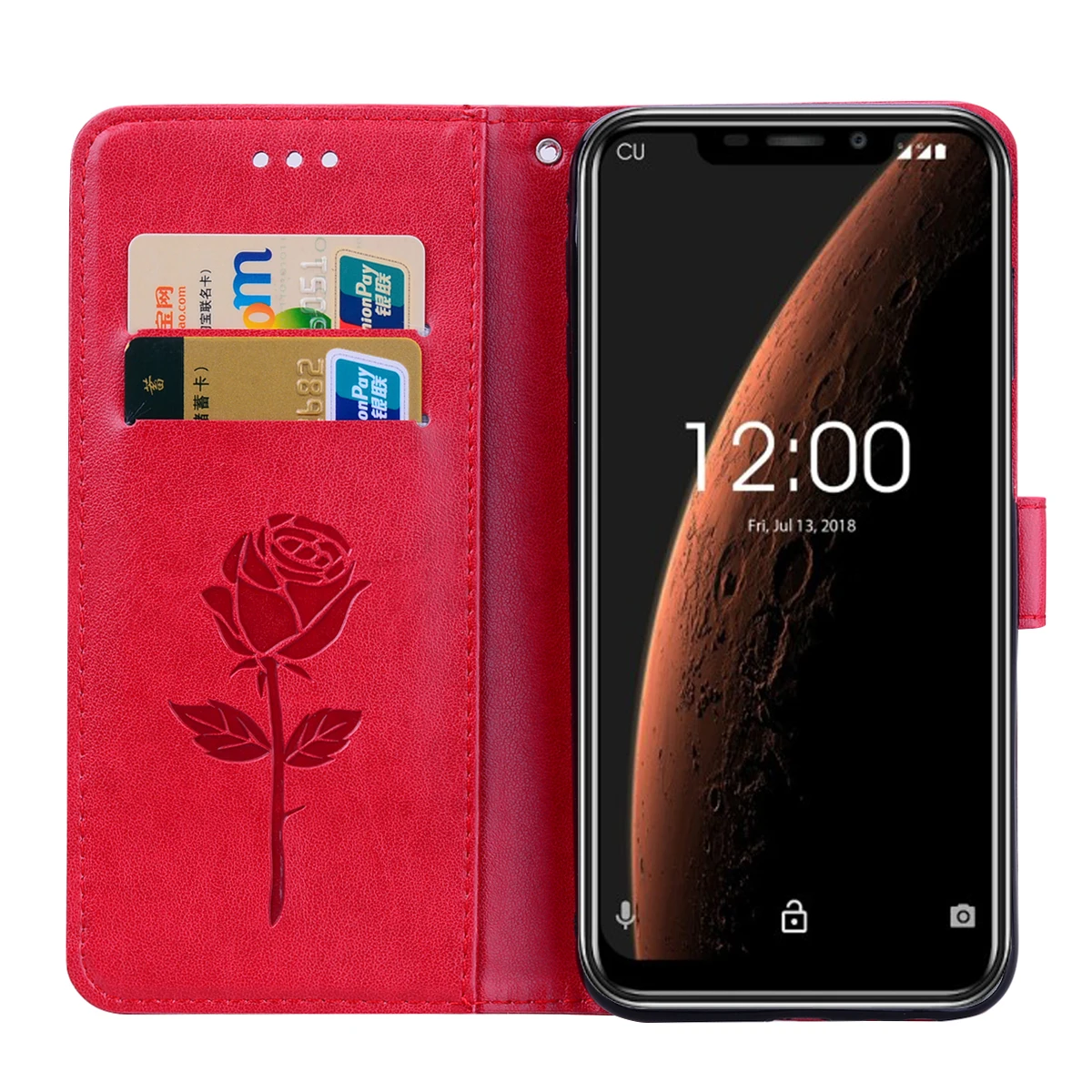 Чехол книжка Oukitel C13 Pro защитный чехол из искусственной кожи с подставкой для C15