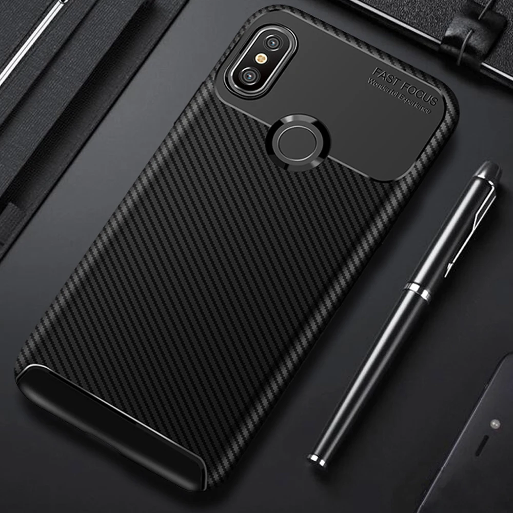 Чехол для xiaomi Redmi Note 6 Pro чехол 26 дюйма защитный из углеродного волокна Xiaomi