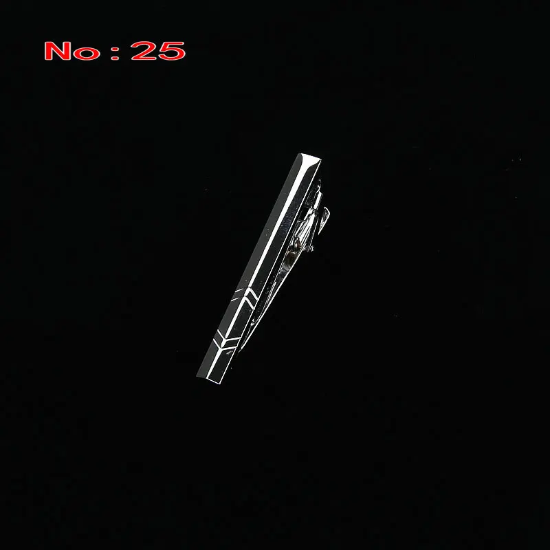 Brand New Simple Metal Silver Tie Clip For Men Wedding Necktie Tie Clasp Clip Gentleman Tie Bar Crystal Tie Pin For Mens Gift