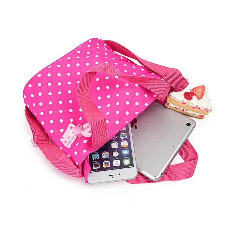 Детские школьные сумки в горошек для девочек подростков легкие рюкзаки