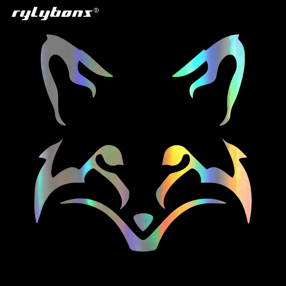 Rylybons милые наклейки на лицо лисы автомобильные окно виниловые автомобиль и