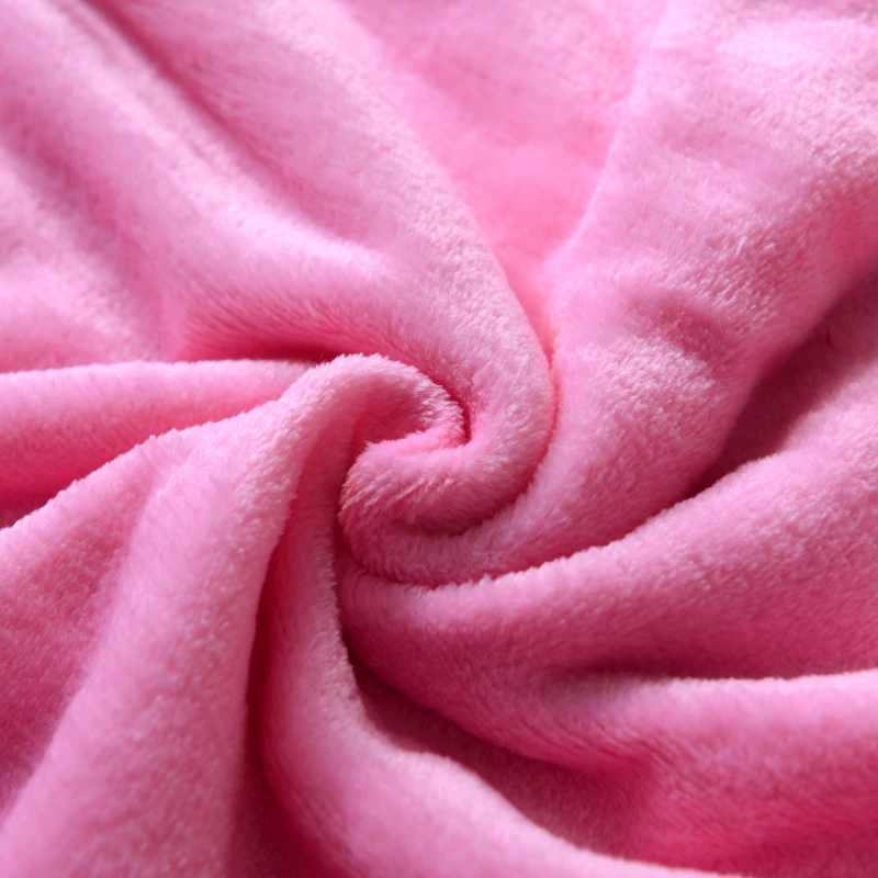 Постельные принадлежности розовый чистый цвет фланель домашний текстиль