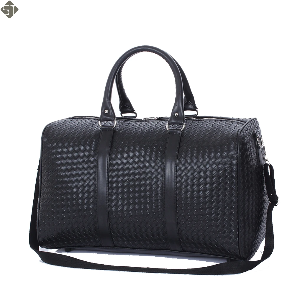 Fashion PU Leather Men Travel Bag Versatile Women Waterproof Black Cool Zipped Shoulder Bags Handbag luggage | Багаж и сумки
