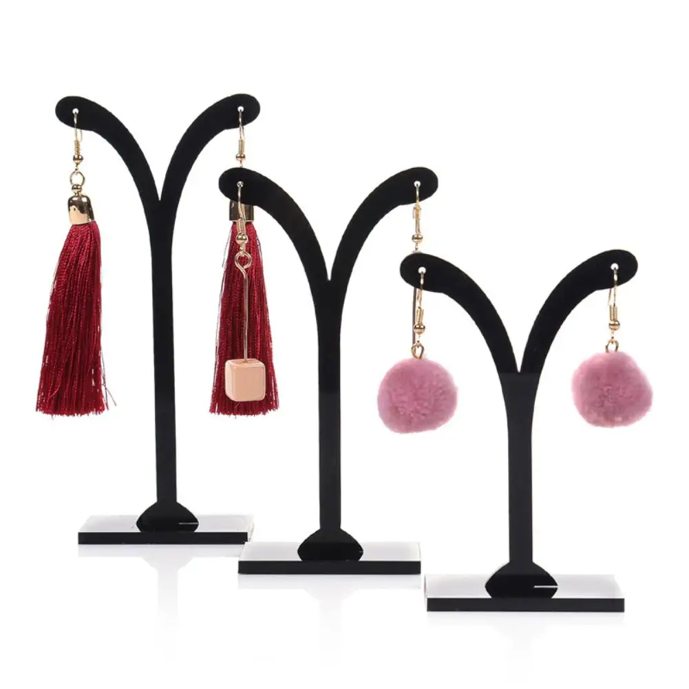 3Pcs Crotch Earring Ear Studs Jewelry Rack Display Stand Storage Hanger Holder trendy