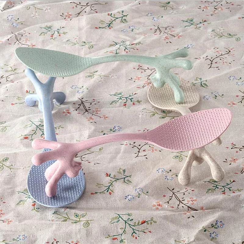 Кухонные аксессуары 1 шт. популярная Пшеничная солома кошка стоящая ложка