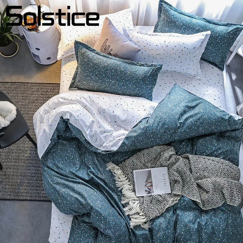 Домашний текстиль Galaxy Звезды Комплект постельного белья для подростков и взрослых комплекты постельного белья 3/4 шт. пододеяльник наволочка простыня King-Twin Размеры