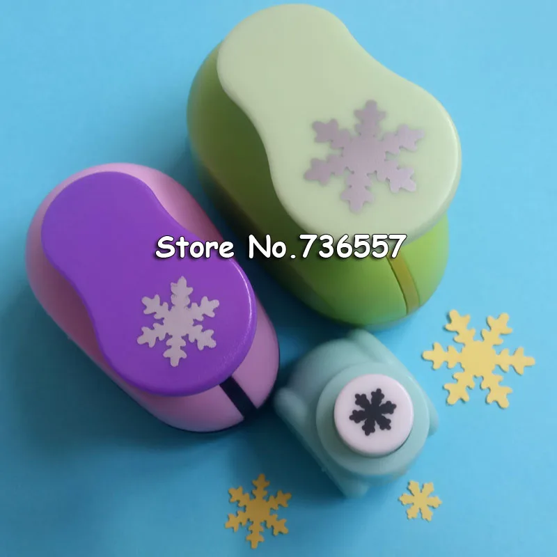 

3pcs snowflake paper punch 9mm 15mm 25mm shapes craft punch diy puncher paper cutter scrapbooking punches scrapbook 1 inch 5/8