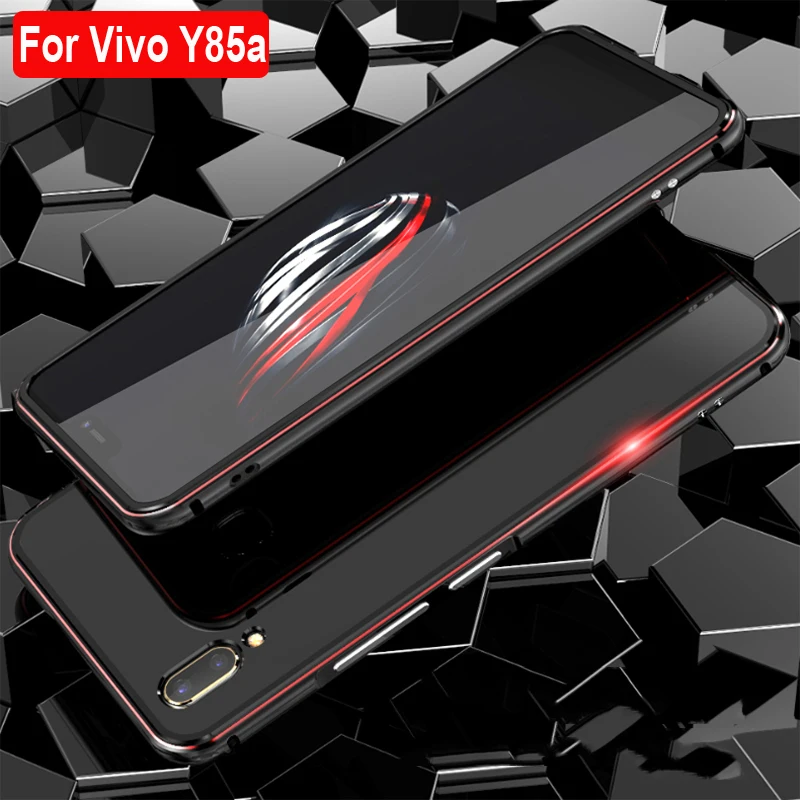 Чехлы для Vivo Y85a чехол жесткая задняя часть PC металлический бампер деловой