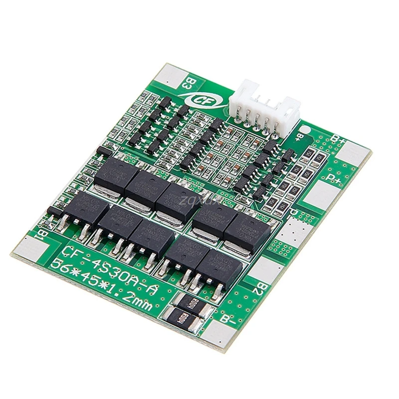 Литий-ионный аккумулятор 18650 плата BMS PCB для интегральных микросхем 30 А 14 8 в