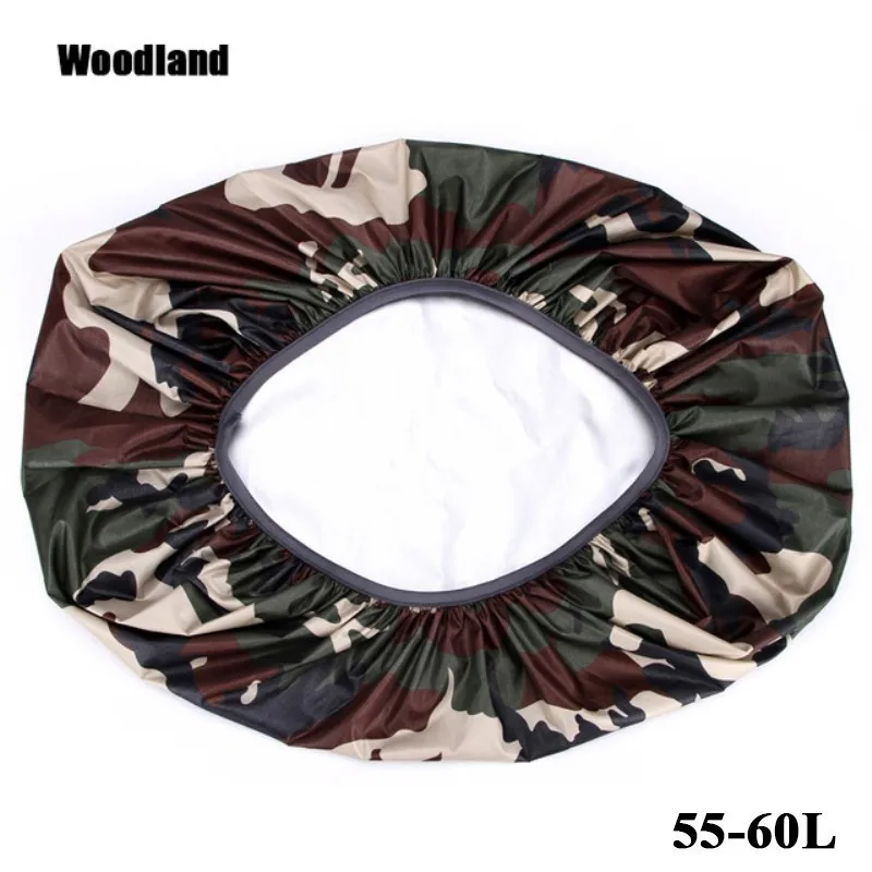 Woodland 60L TACTIFANS 190D сумка дождевик 60L Переносной Водонепроницаемый Анти-слеза пылезащитный рюкзак с УФ-защитой Кемпинг Туризм серебряное покрытие - Цвет: Woodland 60L