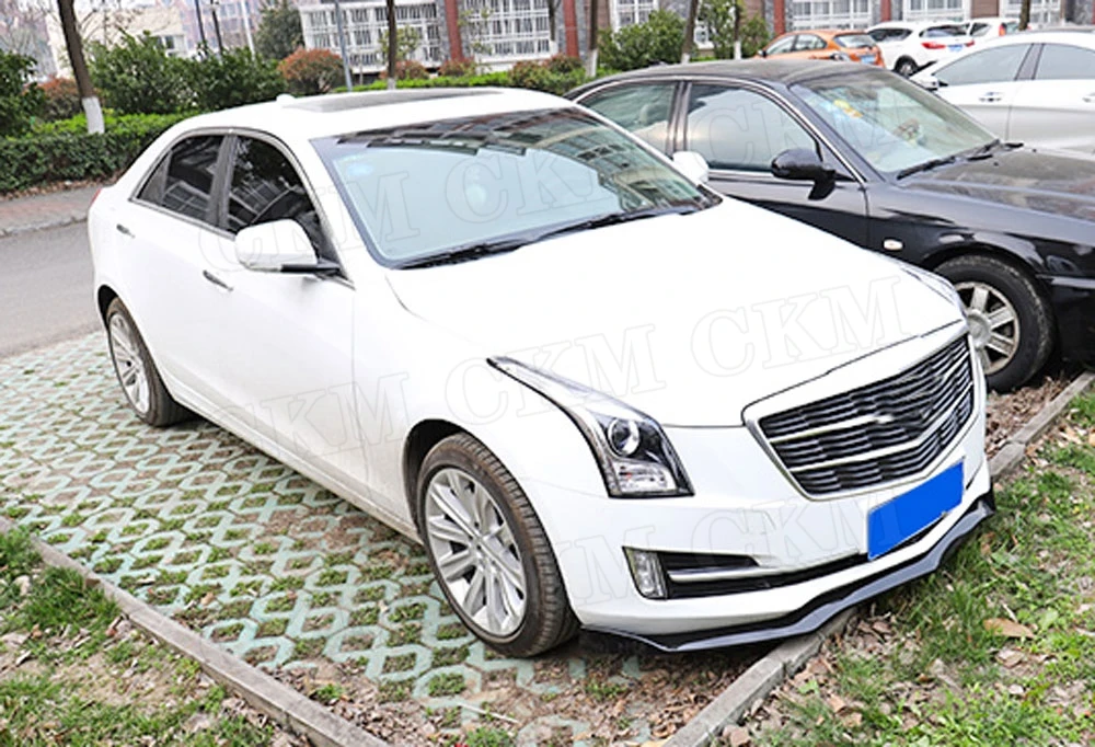 3 шт. ABS передний спойлер для губ Накладка для Cadillac ATS- черный Передний бампер внешние модифицирующие аксессуары