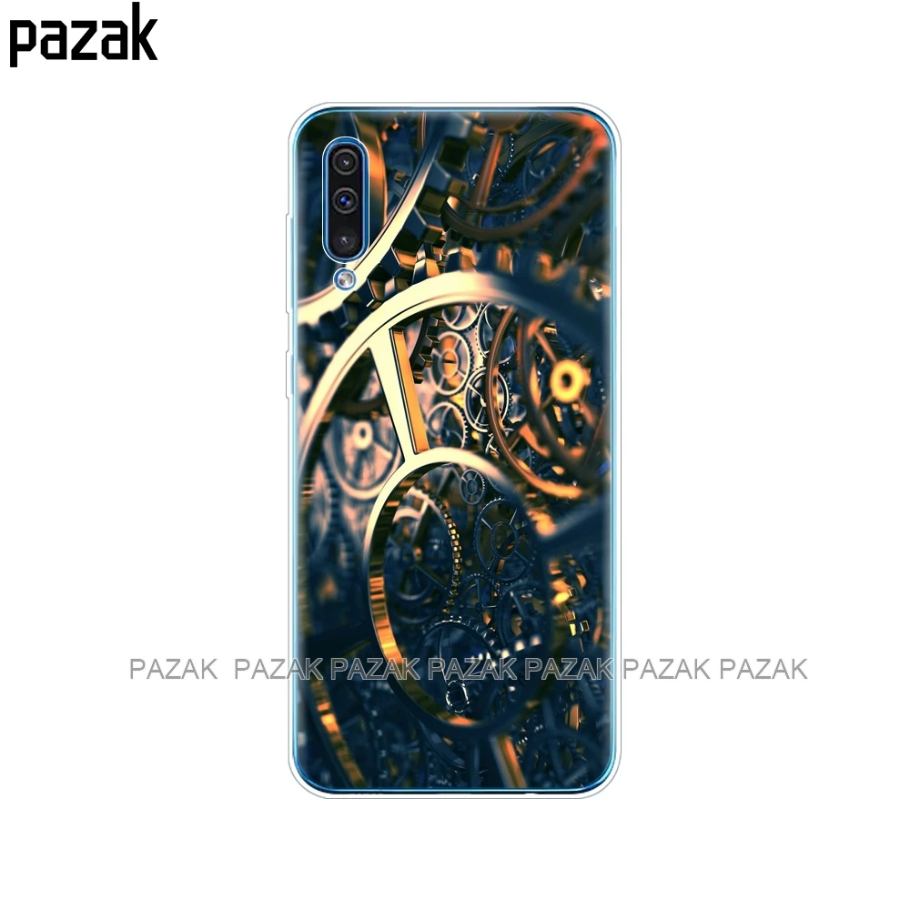 61594 Силиконовый чехол для samsung Galaxy A50, мягкая прозрачная задняя крышка для телефона, для samsung A50, A505, A505F, SM-A505F чехол, 6,4, чехол, бампер - Цвет: 61594