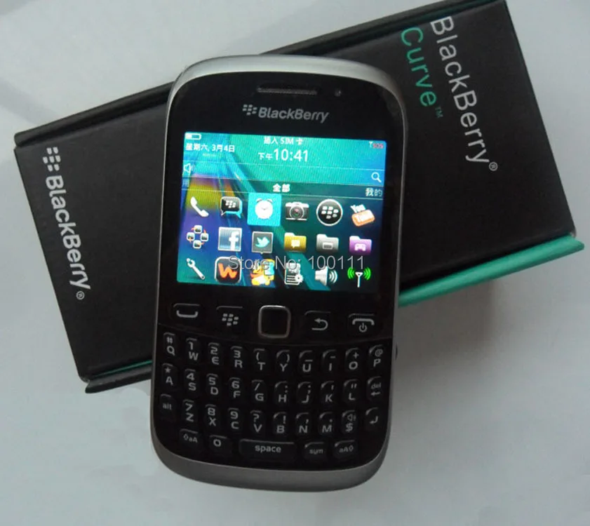 9320 Мобильный телефон Blackberry с разблокированной и оригинальной QWERTY клавиатурой WIFI