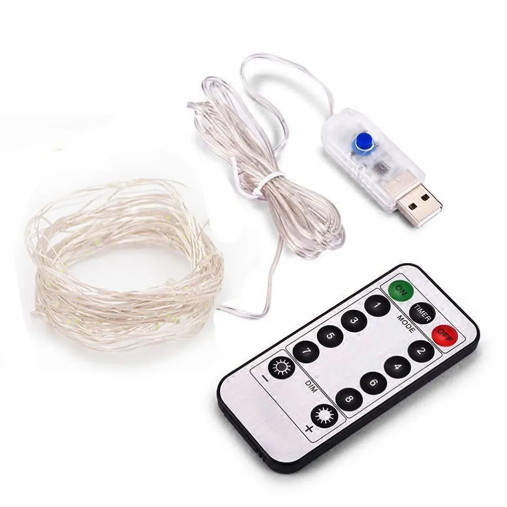 50LEDs Remote &amp Timer Outdoor Globe String Lights 8 Modes Battery Operated Copper Wire Fairy | Освещение