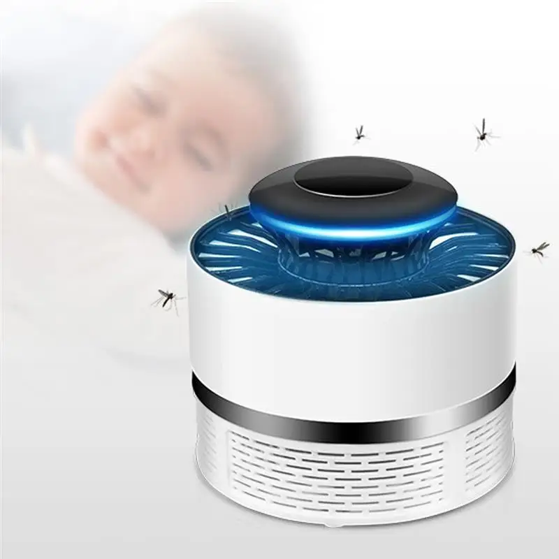 Домашний бесшумный фотокатализатор лампа убийца комаров USB перезаряжаемый