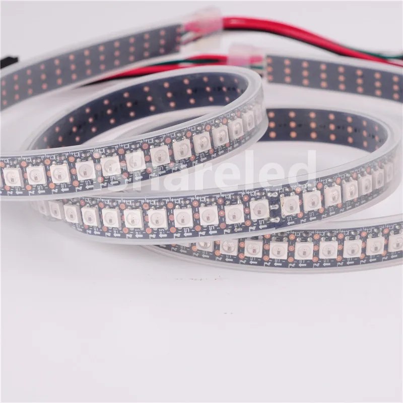 1 м 5 в WS2812B SK6812 144 светодиодов/м белый SMD 5050 RGB Пиксельная Светодиодная лента цвета
