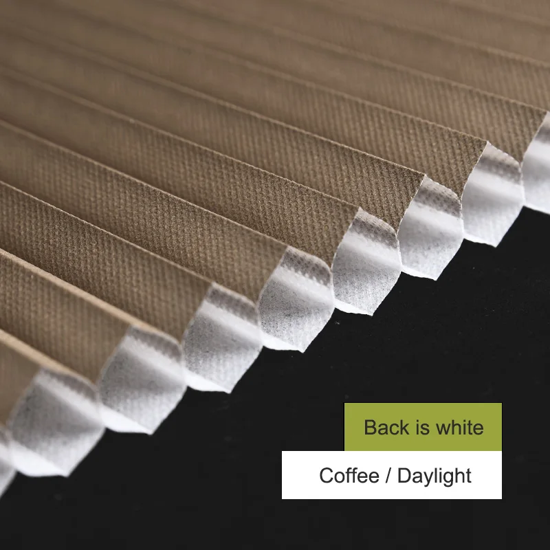 Daylight-Coffee SUNFREE электрические сотовые жалюзи Индивидуальный размер дневной свет ткань и затемненная ткань шумоподавление моторизованные сотовые жалюзи - Цвет: Daylight-Coffee