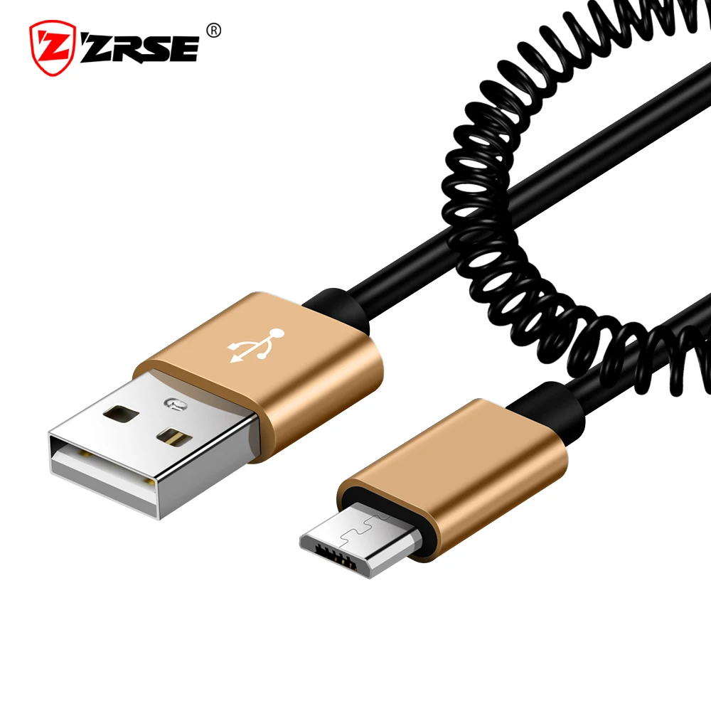 Пружинный кабель Micro USB ZRSE гибкий эластичный Эластичный для синхронизации данных