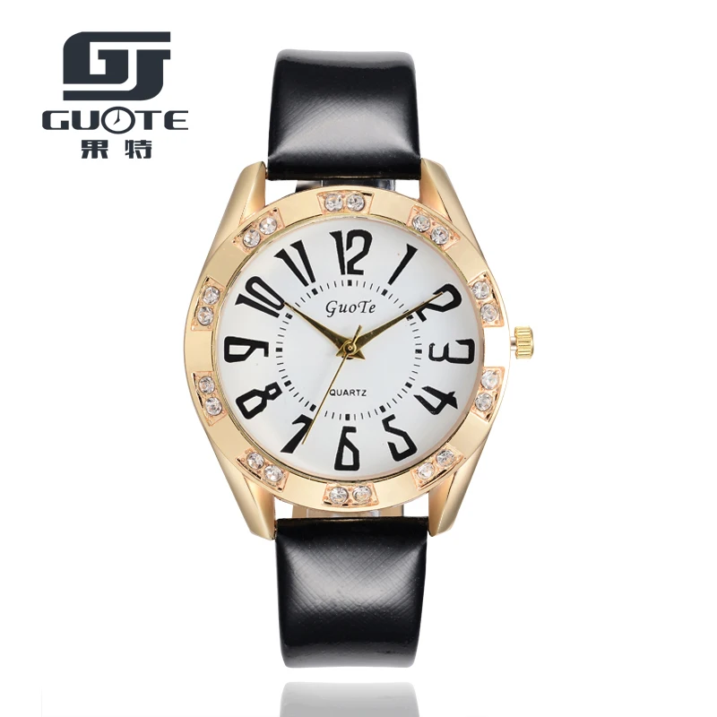 Новые горячие женские Золотой горный хрусталь guote римские Стиль арабские цифры