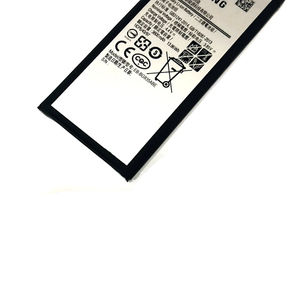 1 шт. Батарея Замена Eb-bg935abe для samsung Galaxy S7 край G9350 G935 G935f G935a G935v S7edge 3600 мА-ч |
