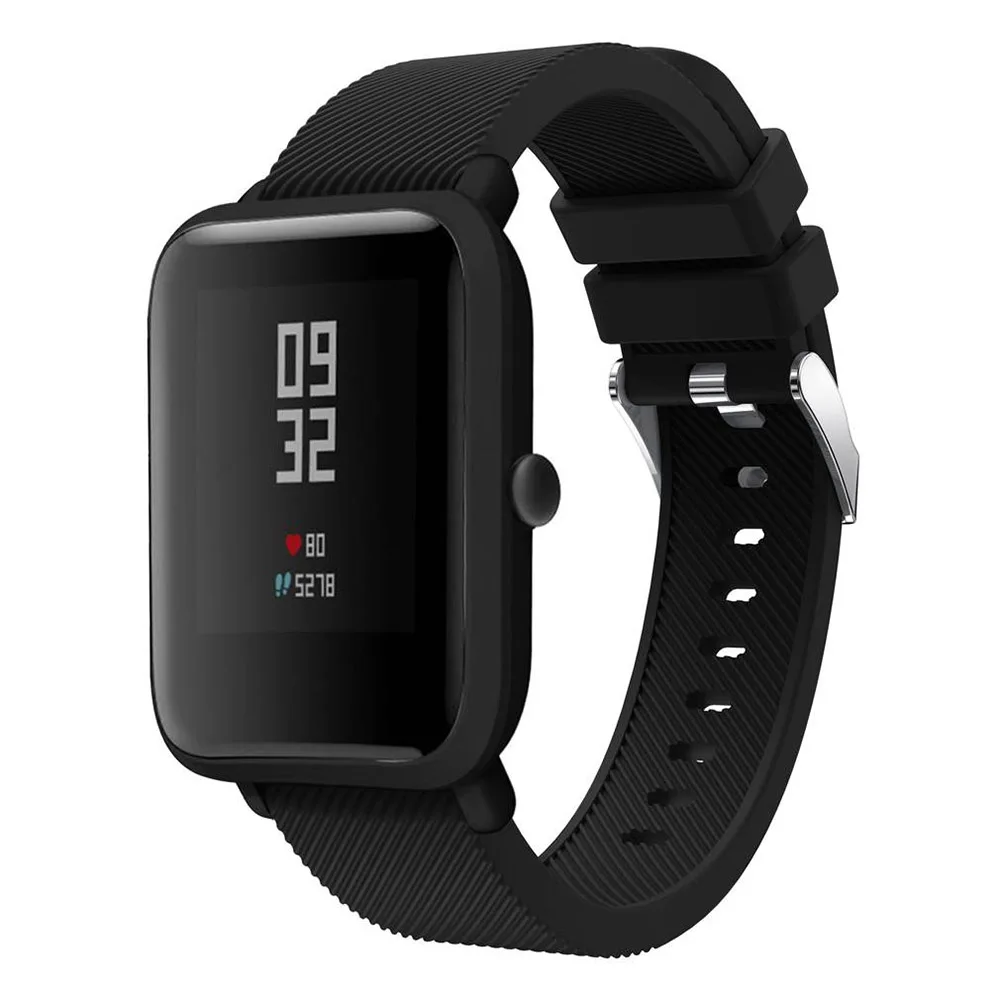 20 мм силиконовый ремешок для наручных часов Huami Amazfit Bip Youth Lite Band xiaomi huami amazfit BIT PACE