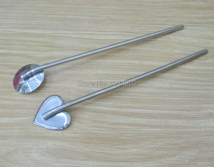 

Fashion Hot Bar hotel supplies multifunctional stainless steel spoon drinking fruit straw stirring rod #FXH53