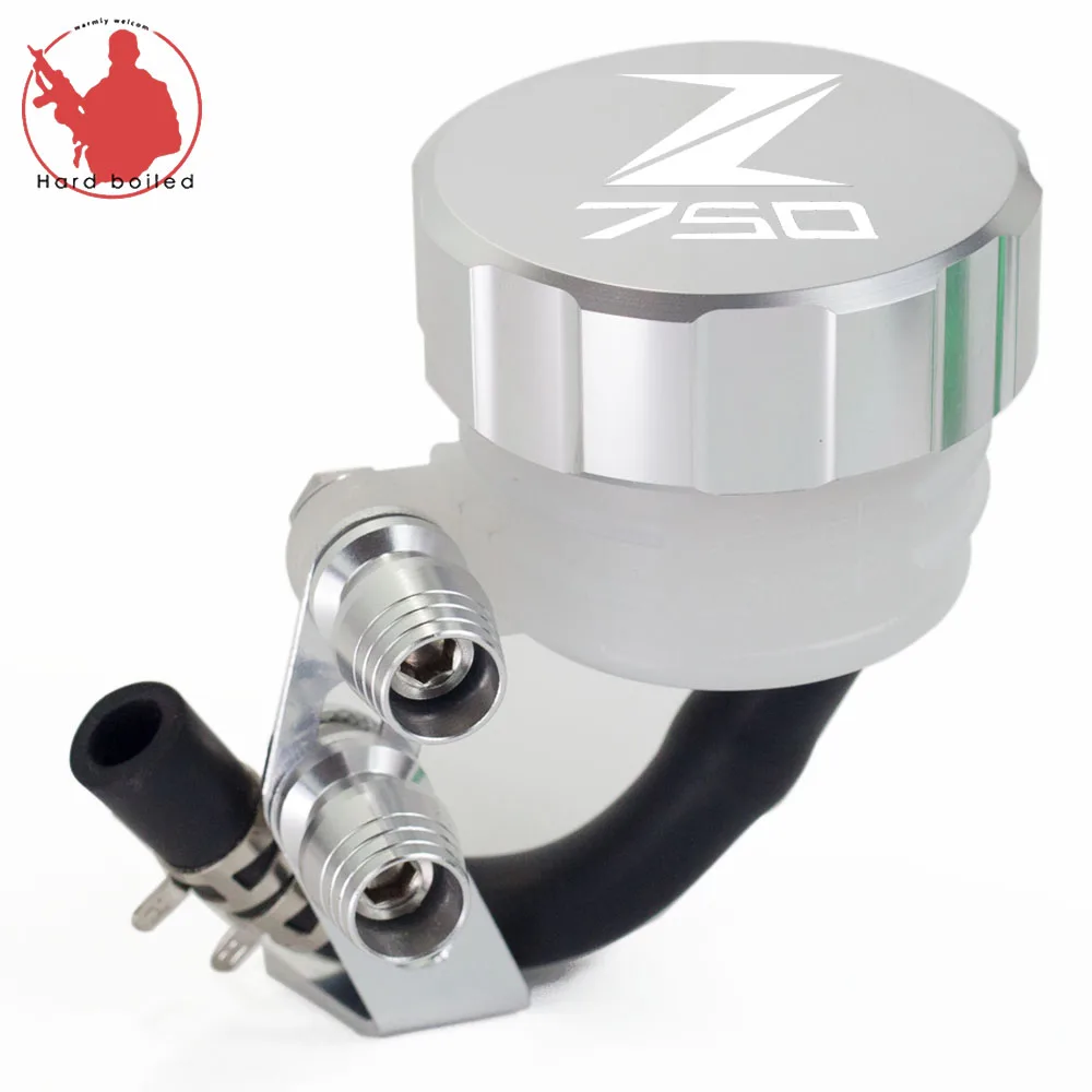 SILVER Горячая для KAWASAKI Z750 Z750R Z750S Z 750 аксессуары для мотоциклов Задняя Тормозная жидкость Крышка Резервуара масляный стакан - Цвет: SILVER