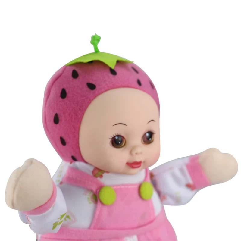 30 см розовая плюшевая Милая мультяшная Клубничная кукла мягкие силиконовые