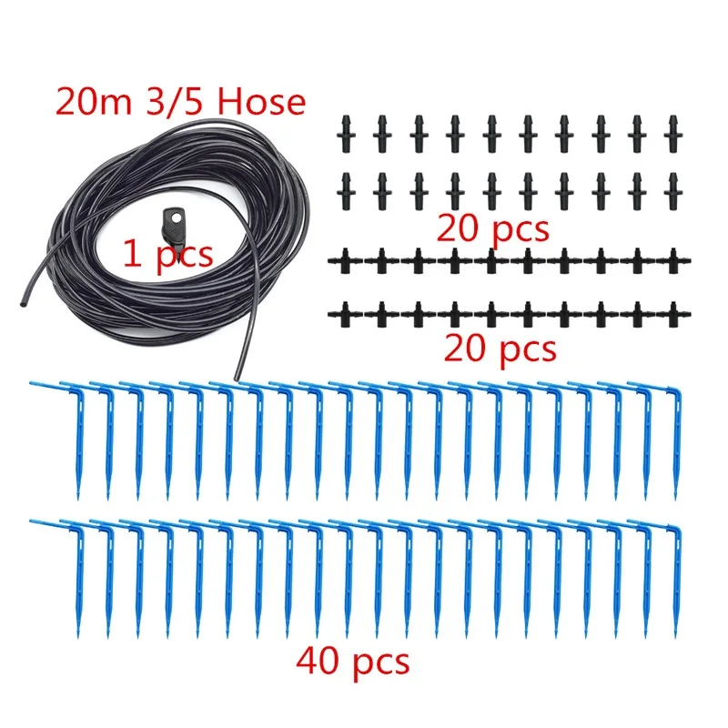 Kit 18218 Садовый точечный полив со стрелкой комплект для капельницы+ 1 шт. 3 мм перфоратор 2L/4L/8L Набор для полива капельницы 10 комплектов, 20 комплектов - Цвет: Kit 18218