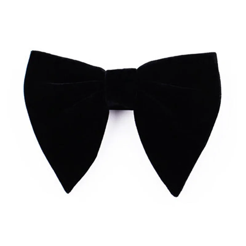 Большой бархатный галстук бабочка RBOCOTT для мужчин и женщин модный однотонный