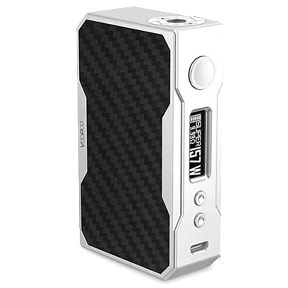 VOOPOO DRAG 2 177 Вт TC коробка мод электронная сигарета и Drag 157 Вт коробка мод Vape с US GENE chip TC смола коробка мод - Цвет: Black Grey Drag 157W