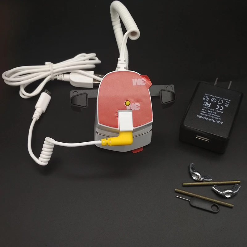 

2pcs Retail Anti-theft Cell Phone Holder Display Mount with Wireless Remote Control and Charge for Mobile Phone